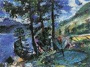 Lovis Corinth Walchensee mit Springbrunnen oil painting on canvas